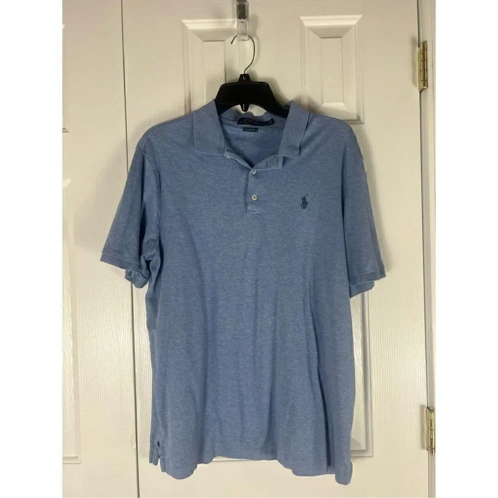 Polo Ralph Lauren Mens Blue Polo Size Large